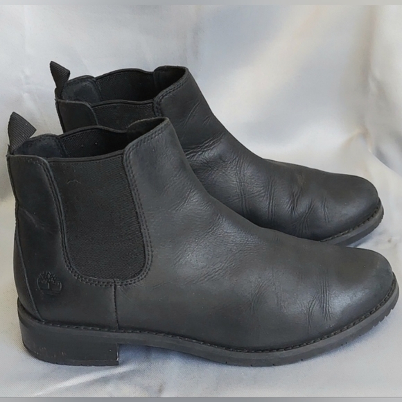 Timberland Shoes - Timberland Chelsea Boots, Size 8, Black Leather, 1" Heel, Round Toe, Style A2JGG